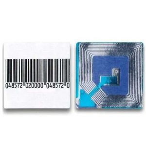 Cross Point 8.2MHZ Paper Security Labels 1.5 Inch (4X4) Barcode